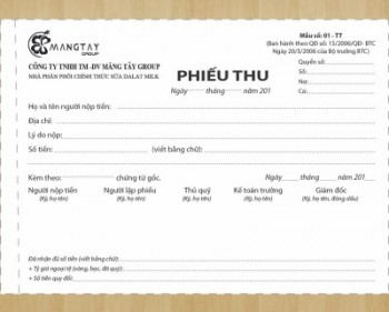 In phiếu thu chi, in phiếu giao nhận giá rẻ lấy nhanh